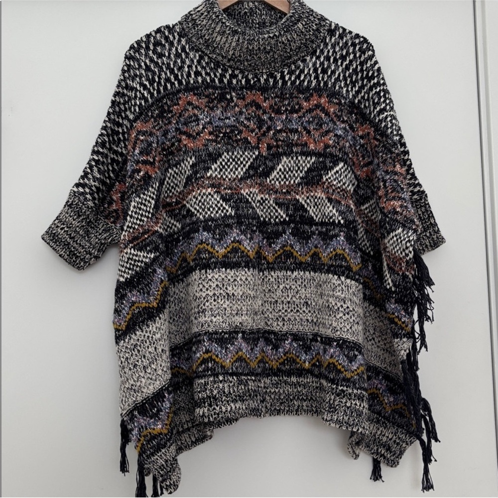 NWT Anthropologie Pilcro Magda Knit Poncho - Picture 8 of 15